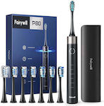 FairyWill FW-P80 Electric Toothbrush with Timer and Travel Case Black