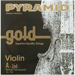 Pyramid Gold 4/4 Μονή Χορδή Silver Plated 4/4