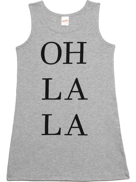 Minerva Kids' Nightgown Summer Gray Oh La La