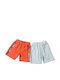 Kids' Shorts/Bermudas Fabric Orange 2pcs