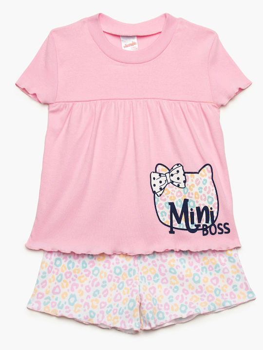 Minerva Kids' Pajamas Summer Pink Mini Boss