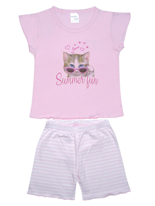 Pretty Baby Kids' Pajamas Summer Pink