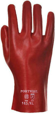 Portwest Arbeitshandschuhe Rot PVC