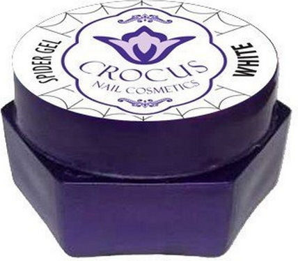 Crocus Spider Nail Art Gel Νυχιών White 5ml