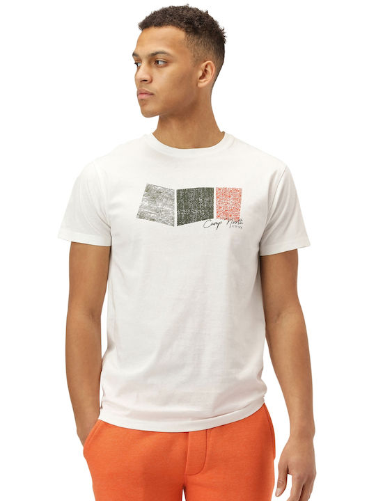 Marcus T-shirt Bărbătesc cu Mânecă Scurtă Alb