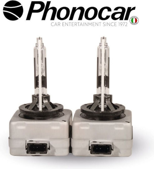 Phonocar Λάμπες Αυτοκινήτου D1S Xenon 6000K Ψυχρό Λευκό 12V 35W 2τμχ