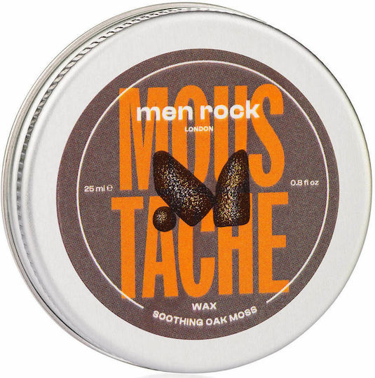 Men Rock Κερί Περιποίησης για Γένια και Μουστάκι Soothing Oak Moss Moustache 25ml