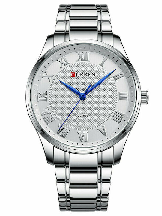 Curren Men's Watch 43mm Battery with Silver Met...