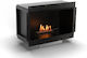 Planika Senso Fireplace Boden Bioethanol Kamine Innenbereich Schwarz 38x26x13.7cm