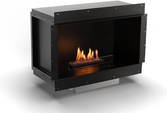 Planika Senso Fireplace Boden Bioethanol Kamine Innenbereich Schwarz 38x26x13.7cm