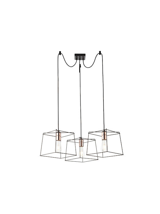 Redo Group Sketch Pendant Light Three-Light for Socket E27 Bronze