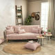 Teoran Vicenza Dreisitzer-Sofa Wurf Chenille 180x300cm
