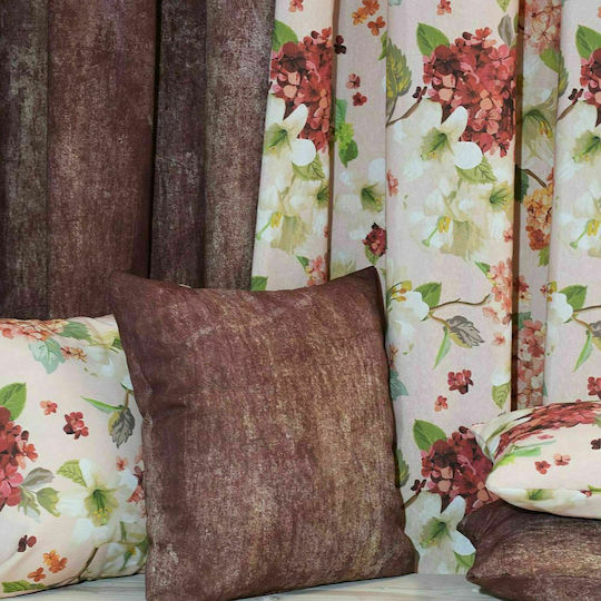 Decocraft Flower με Τρέσα Σομόν 140x270εκ.