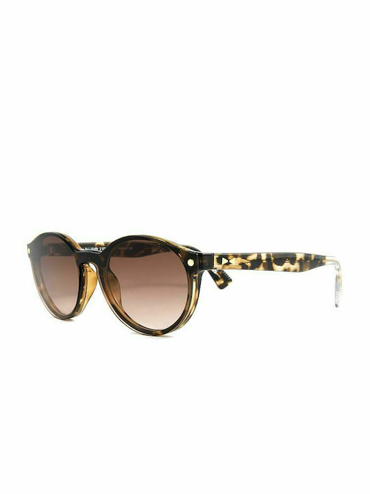 Snob Milano Women's Sunglasses with Brown Tartaruga Plastic Frame and Brown Gradient Lens SNV162C002Z