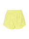 Tamia Women's Terry High Waist Activewear Shorts Yellow