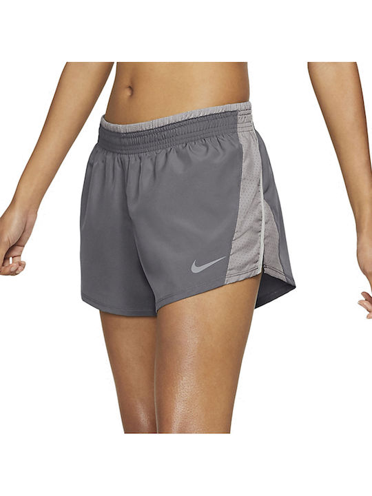 Nike 10K Women's Sporty Shorts Dri-Fit Wolf Grey