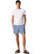 Men's Swimwear Shorts Navy Blue with Patterns