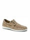 Men's Suede Boat Shoes Beige