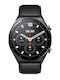 Xiaomi Watch S1 Stainless Steel 46mm Αδιάβροχο με Παλμογράφο (Black / Black Leather Strap & Black Fluororubber Strap)