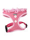 Pet Interest Dog Harness Vest Gingham Trim Pink 38-51cm 54578