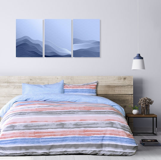 Kocoon Riva Cuvertură Single Bumbac Albastru 160x245cm