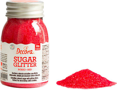 Decora Διακοσμητικό Glitter Κόκκινο 100gr