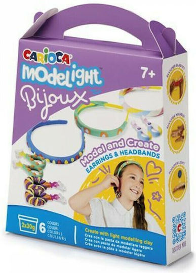 Carioca Jewelry Construction Earrings and Headband Children's Clay Set Multicolourς