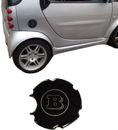 Αυτοκόλλητο ''B'' για Smart Fortwo 450 98-07 για Τάπα Βενζίνης Αυτοκινήτου σε Μαύρο Χρώμα