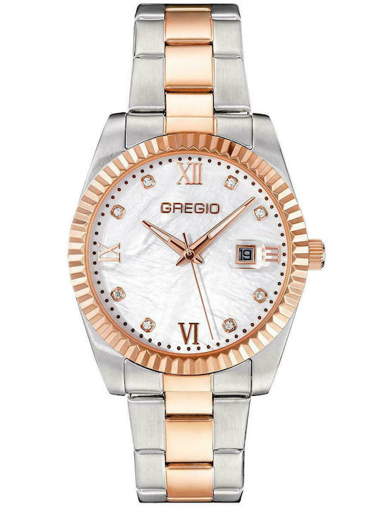 Gregio Mallory Damen Uhr mit Rose Gold Metallarmband