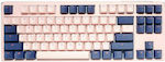 Ducky One 3 Fuji Gaming Mechanische Tastatur Tenkeyless mit Cherry MX Geräuschlos Rot Schaltern und Beleuchtete Tasten Rosa