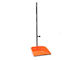 Mr.Pent Plastic Dustpan with Rubber Band & Stick Orange 15x81cm