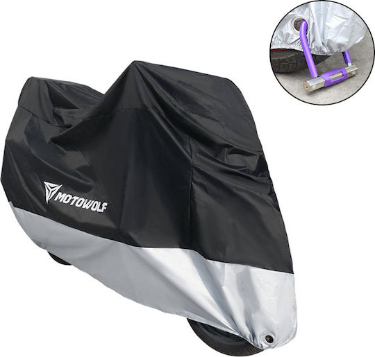 Motowolf Waterproof Motorcycle Cover Medium L200xW100xH90cm