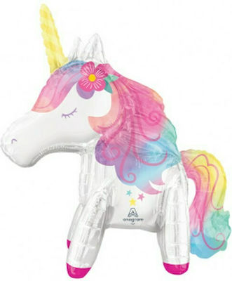 Balon unicorn în picioare de 25"