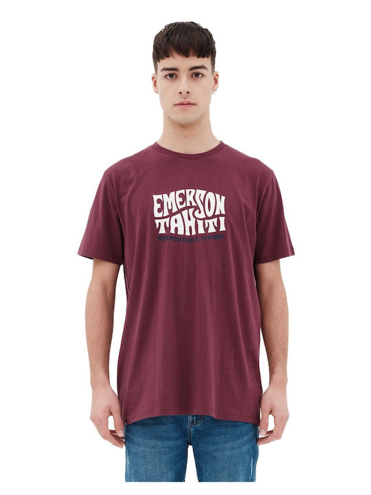 Emerson T-shirt Μπορντό