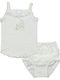 Pretty Baby Kids' Set Brief with Undershirt White 2pcs