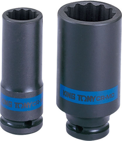 King Tony Socket Pneumatic Phillips Long with Square Drive 1/2" Diameter 24mm