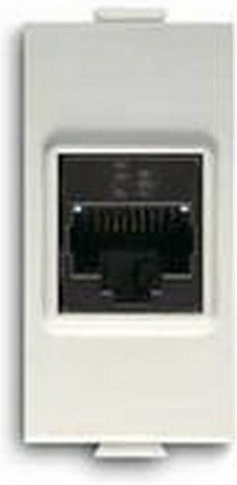 Abb Chiara Mecanism Single Priză de Rețea RJ45 Tip Cat5 în Culoare Albă 48324