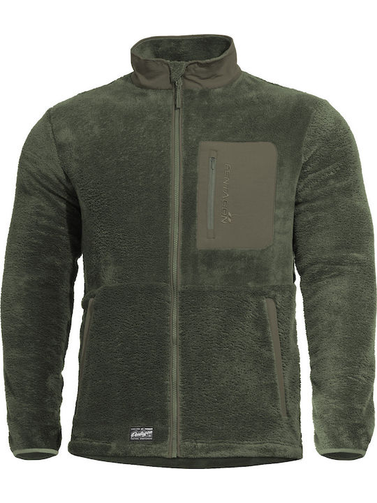 Pentagon Grizzly Hunting Cardigan Fleece Khaki