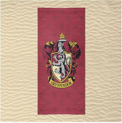 Gryffindor Παιδική Πετσέτα Θαλάσσης Κόκκινη Harry Potter 180x90εκ.