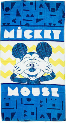 Alouette Mickey Mouse Παιδική Πετσέτα Θαλάσσης σε Μπλε χρώμα 140x70cm