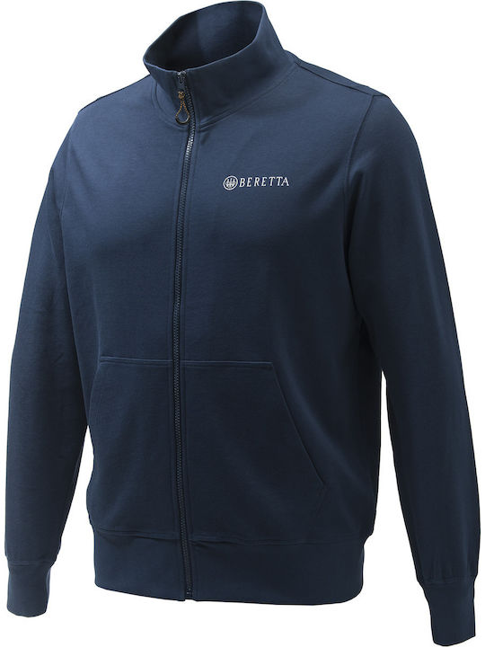 Beretta Team Sweatshirt Jagdjacke Vlies Blau