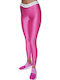 Women's Long Shiny Fuchsia Leggings