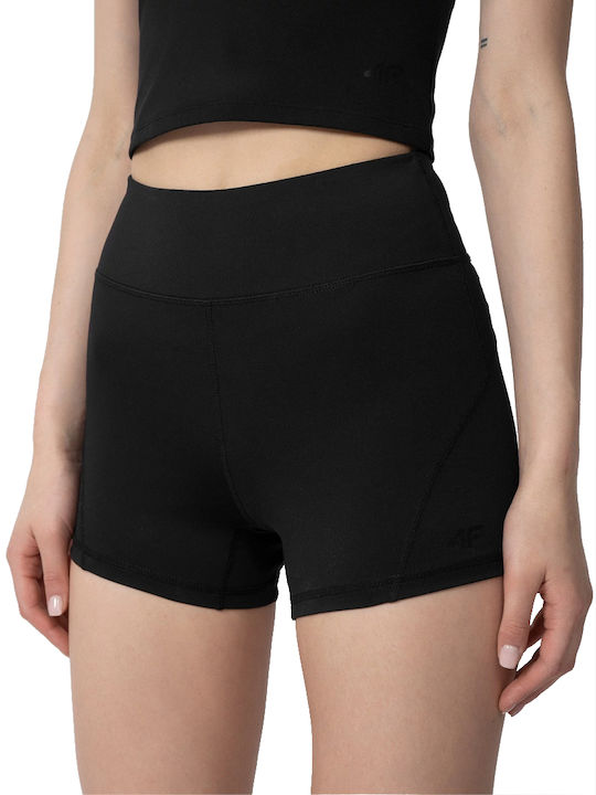 4F Women's Legging Shorts High Waisted Black