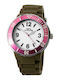 WATX & CO Men's Watch 45mm with Green Rubber Strap