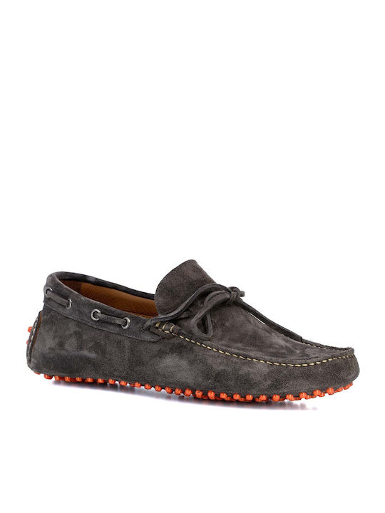 Damiani Ανδρικά Boat Shoes σε Γκρι Χρώμα