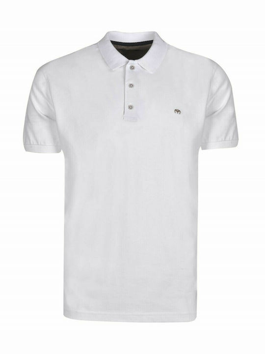 Makis Tselios Fashion Ανδρικό T-shirt Polo Λευκό