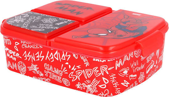 Stor Recipient pentru copii din plastic Spiderman Roșu x x 6.7buc