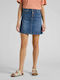 Lee Fly A Line Denim Skirt in Blue color