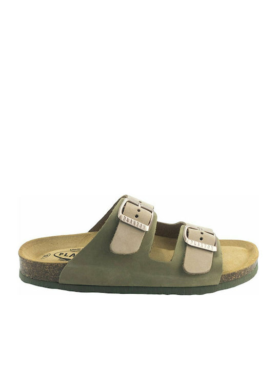 Leather Women's Flat Sandals Anatomic Olivia Nocciola