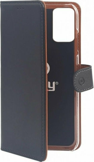 Celly Wally Wallet Δερματίνης Μαύρο (Galaxy A73)